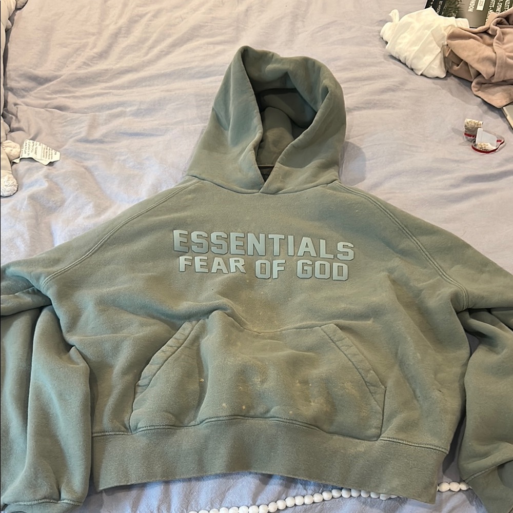 Fear of God Essentials Sage Hoodie